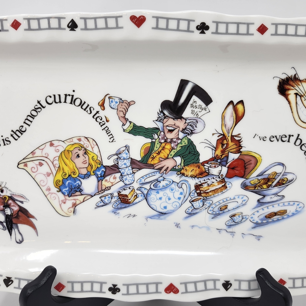 Alice in Wonderland Mad Hatter's Teaparty Plate 2004 Plate - Picture 2 of 5